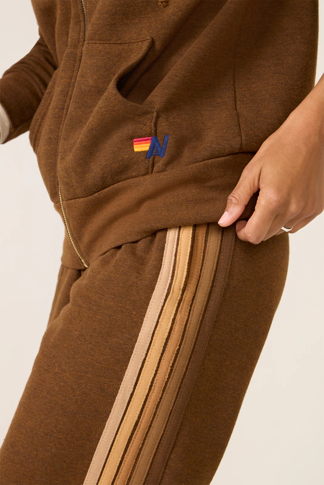 5 Stripe Zip Hoodie - Image 3