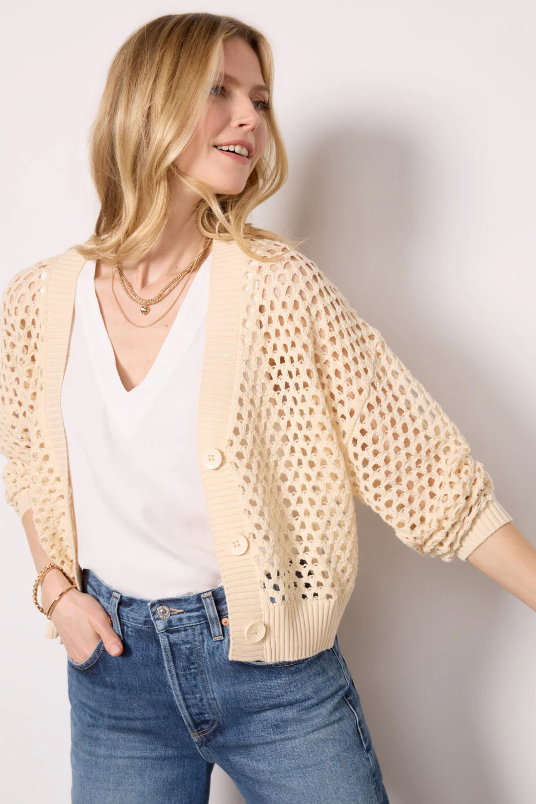 Abi Open Knit Cardigan - Image 5