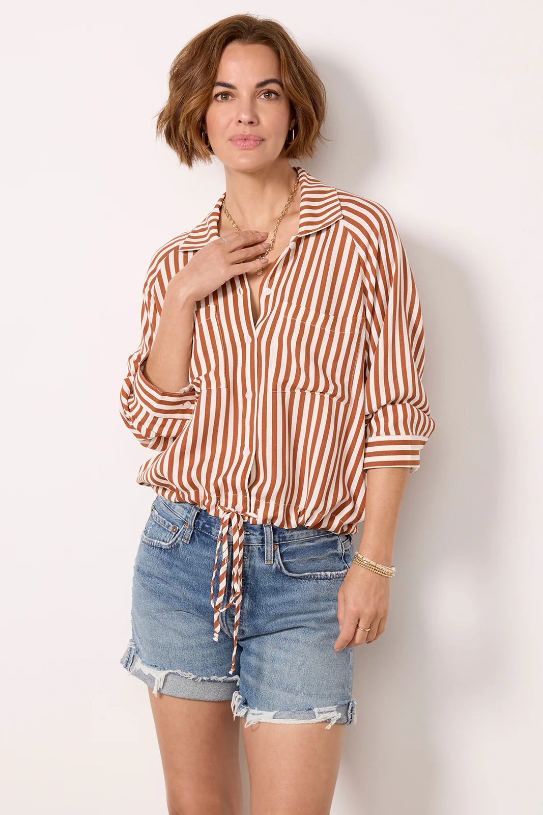 Alpine Drawstring Button Down - Image 5