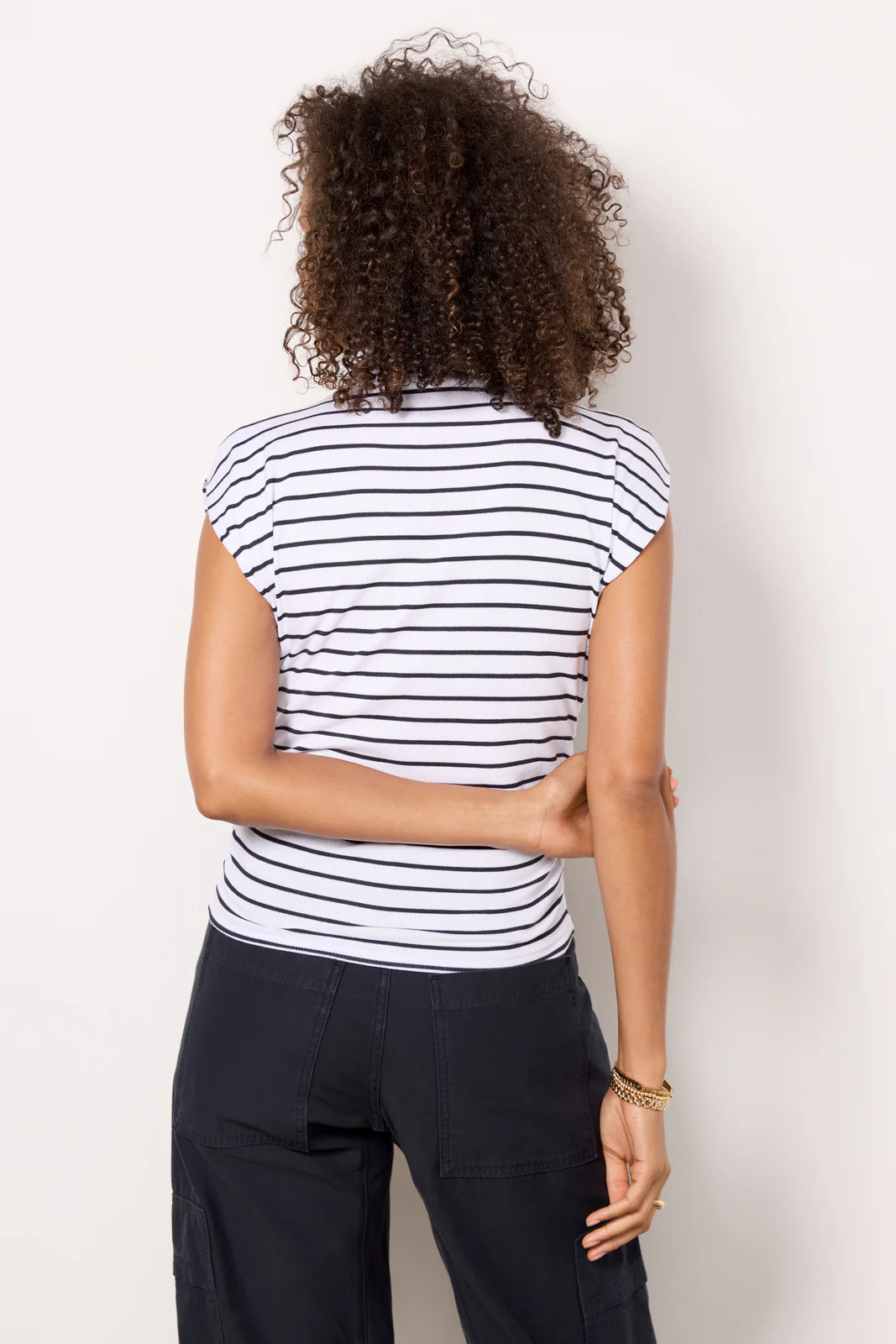 Amara Stripe Rib Top - Image 4