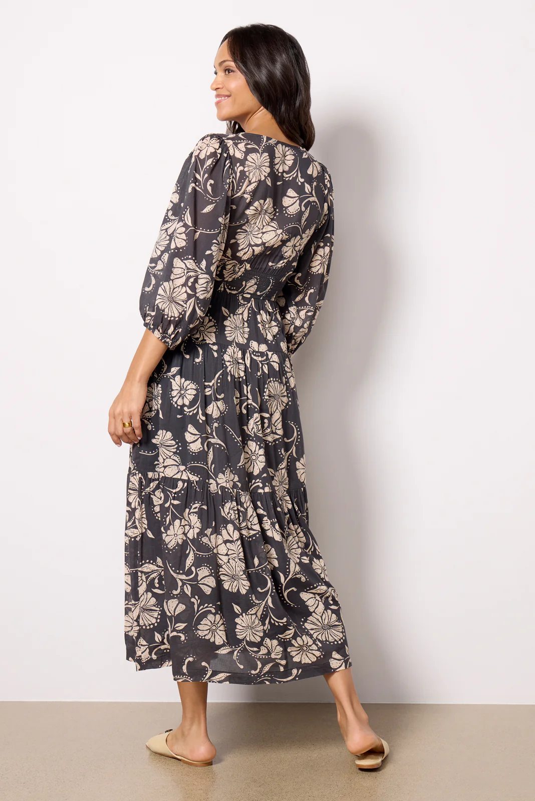Ariana Floral Midi Dress - Image 4