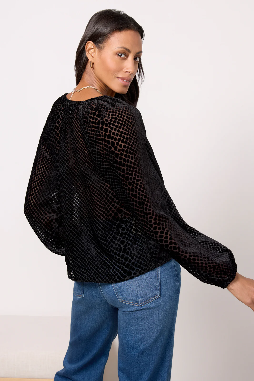 Arlo Velvet Burnout Top - Image 4