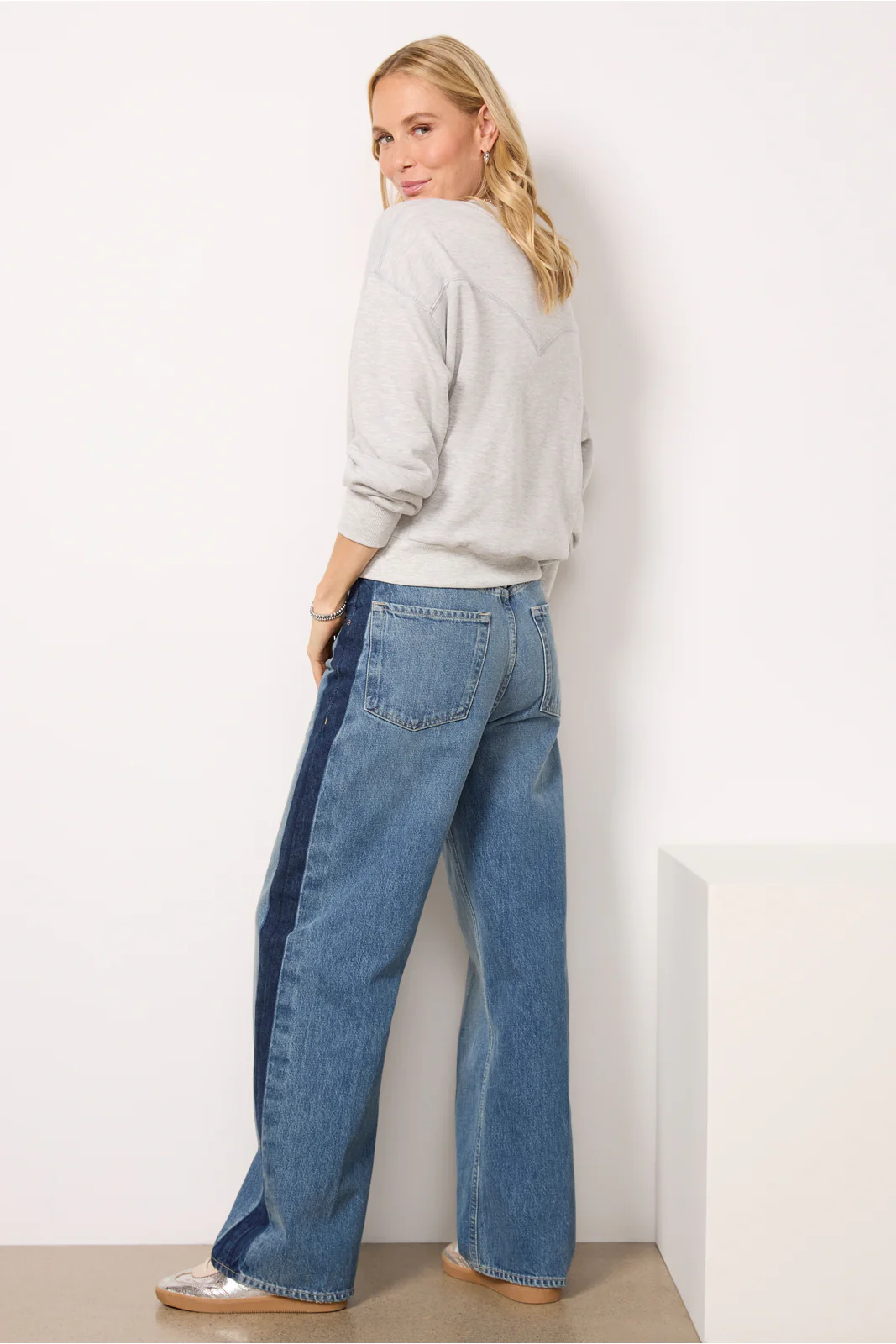 Ayla Baggy w Tuxedo Stripe - Image 4