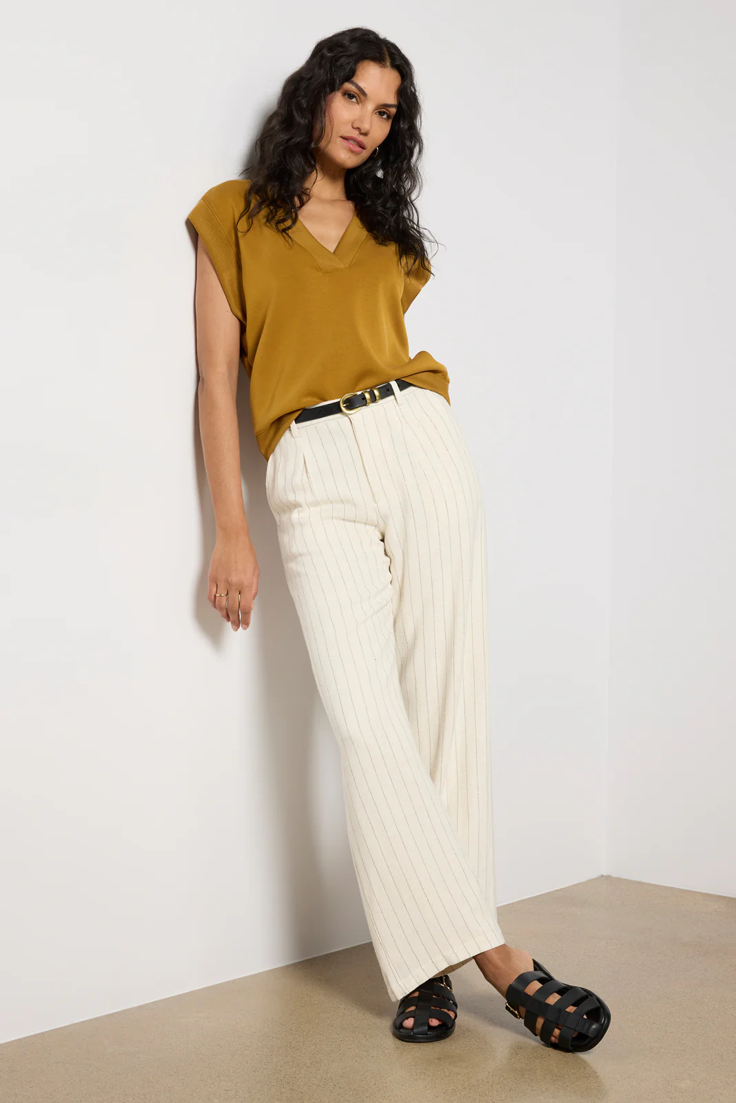 Bennett Pinstripe Pant - Image 5