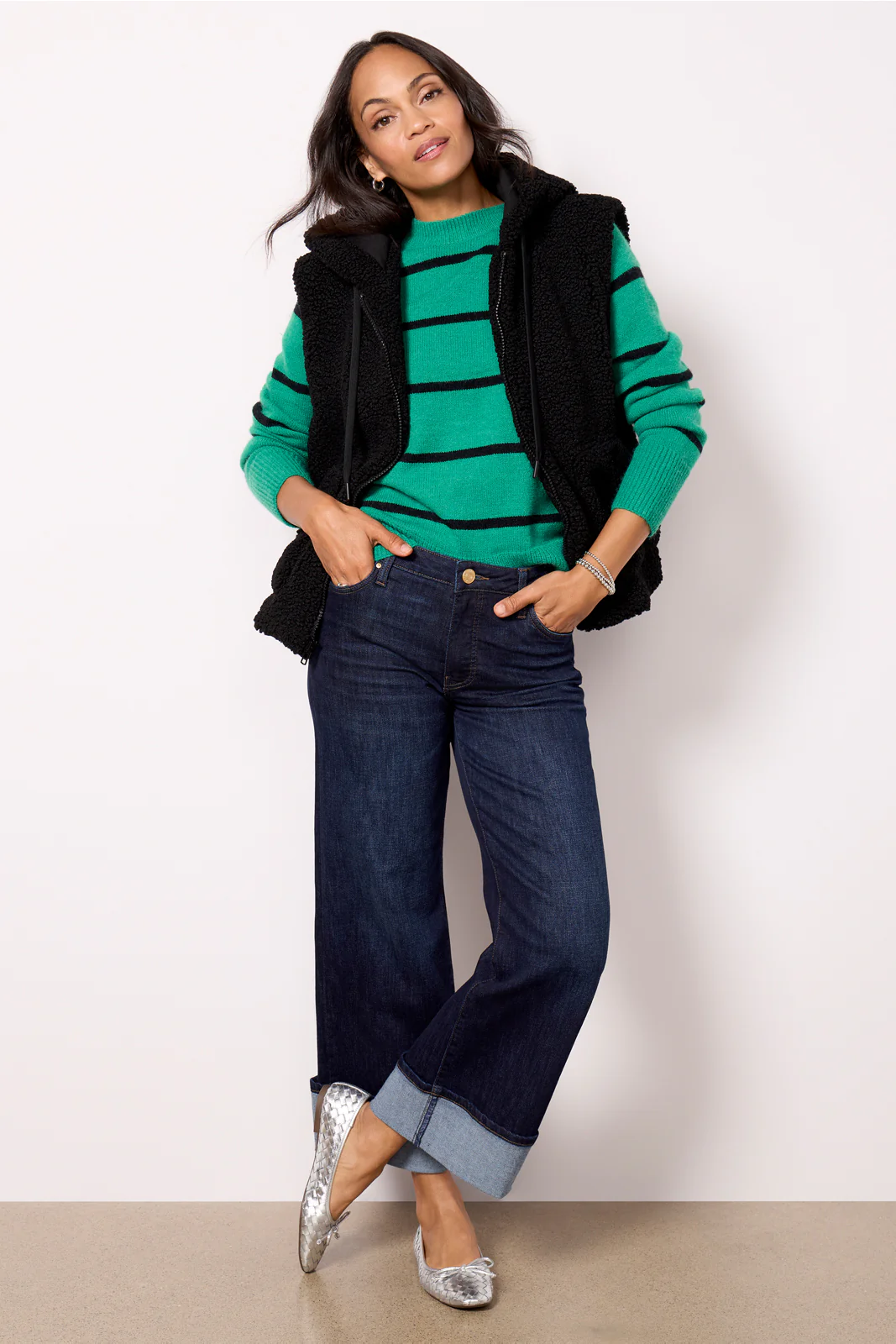 Camdyn Sherpa Hooded Vest - Image 2