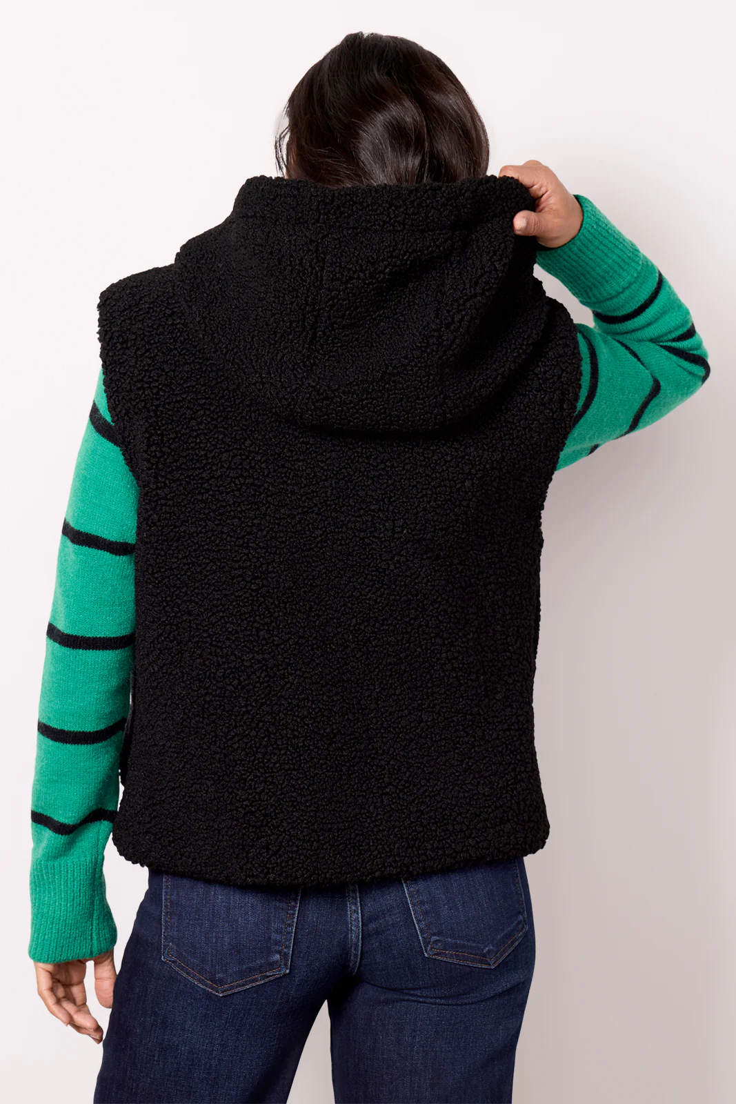 Camdyn Sherpa Hooded Vest - Image 4
