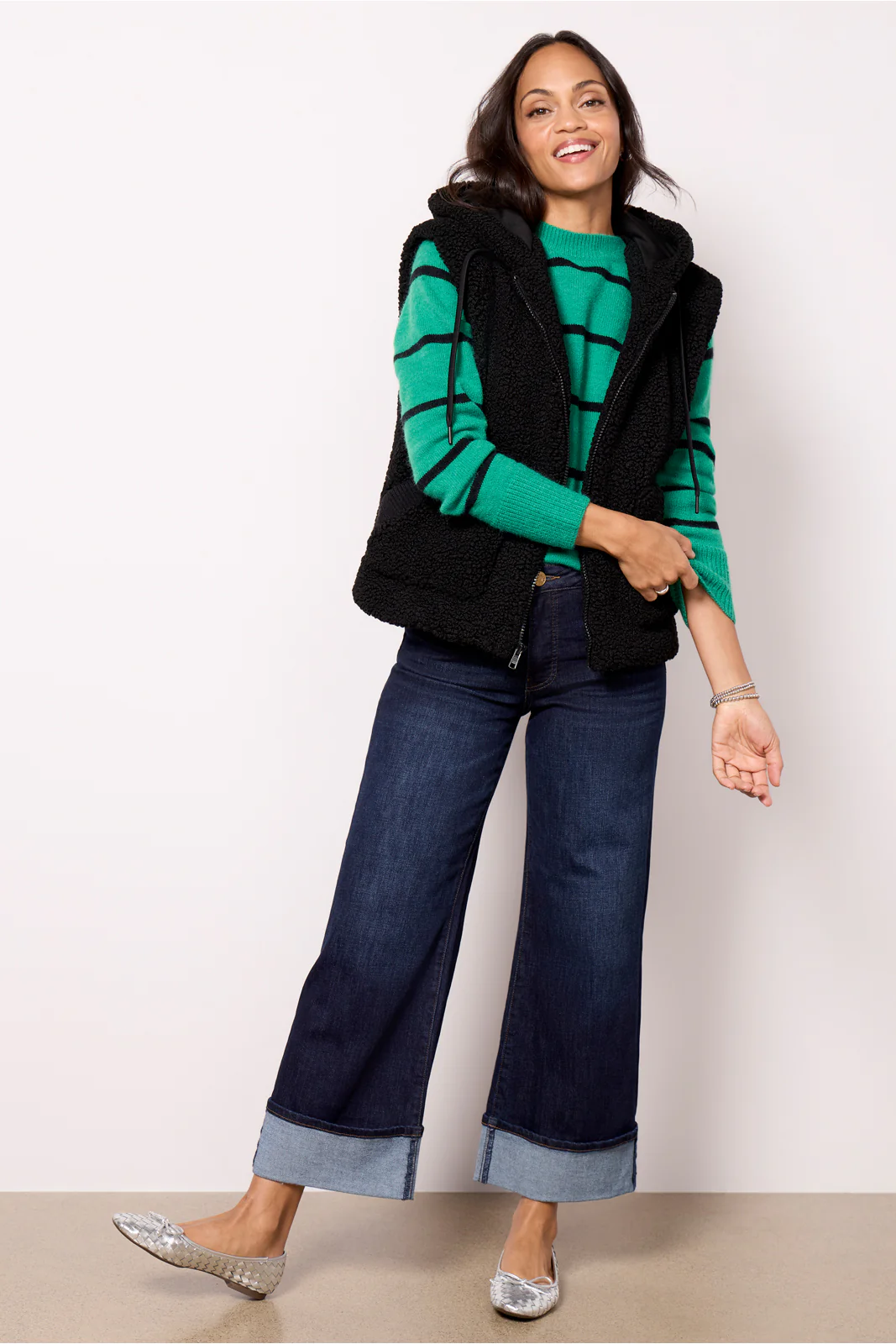 Camdyn Sherpa Hooded Vest - Image 5