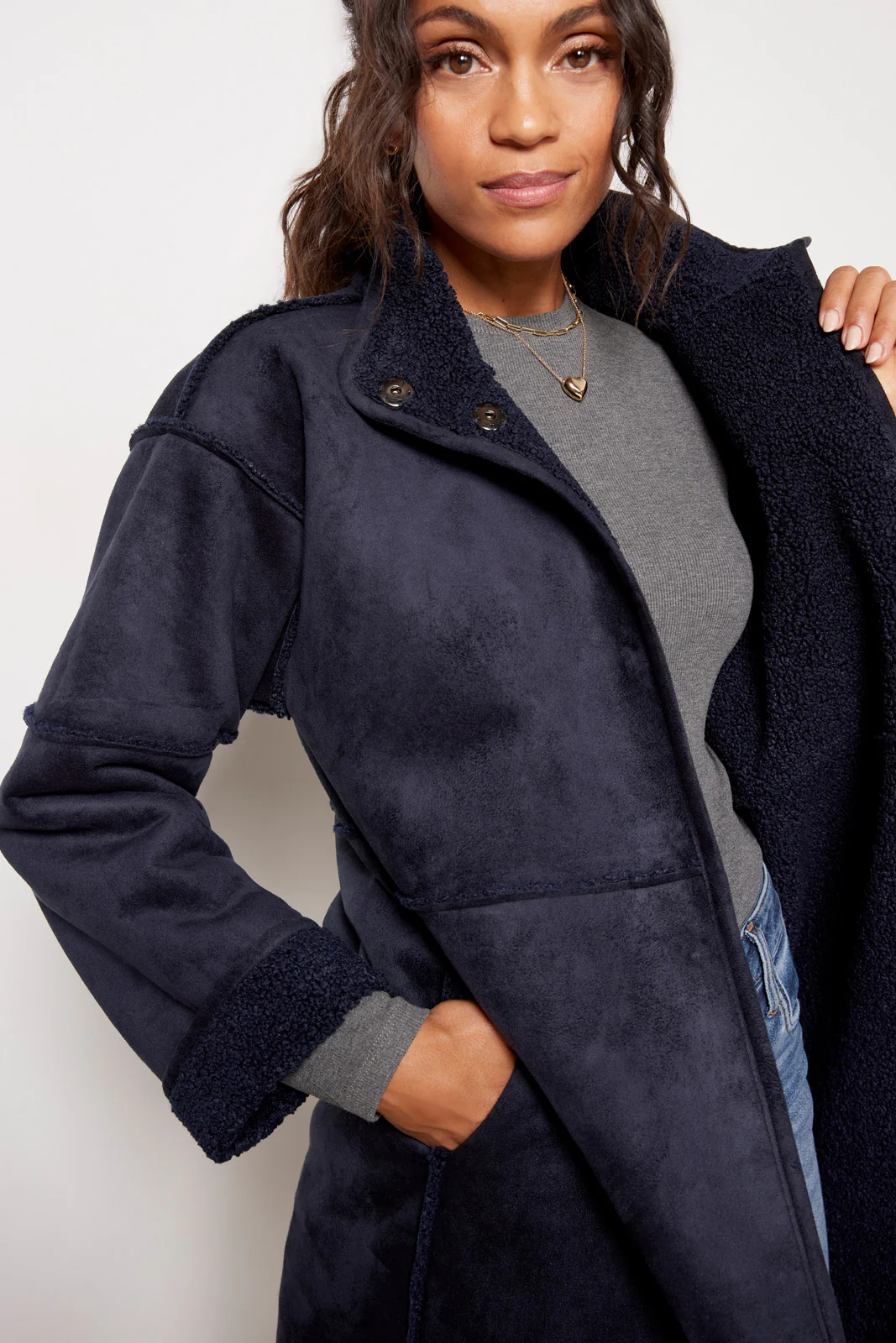 Cara Sherpa Coat - Image 2