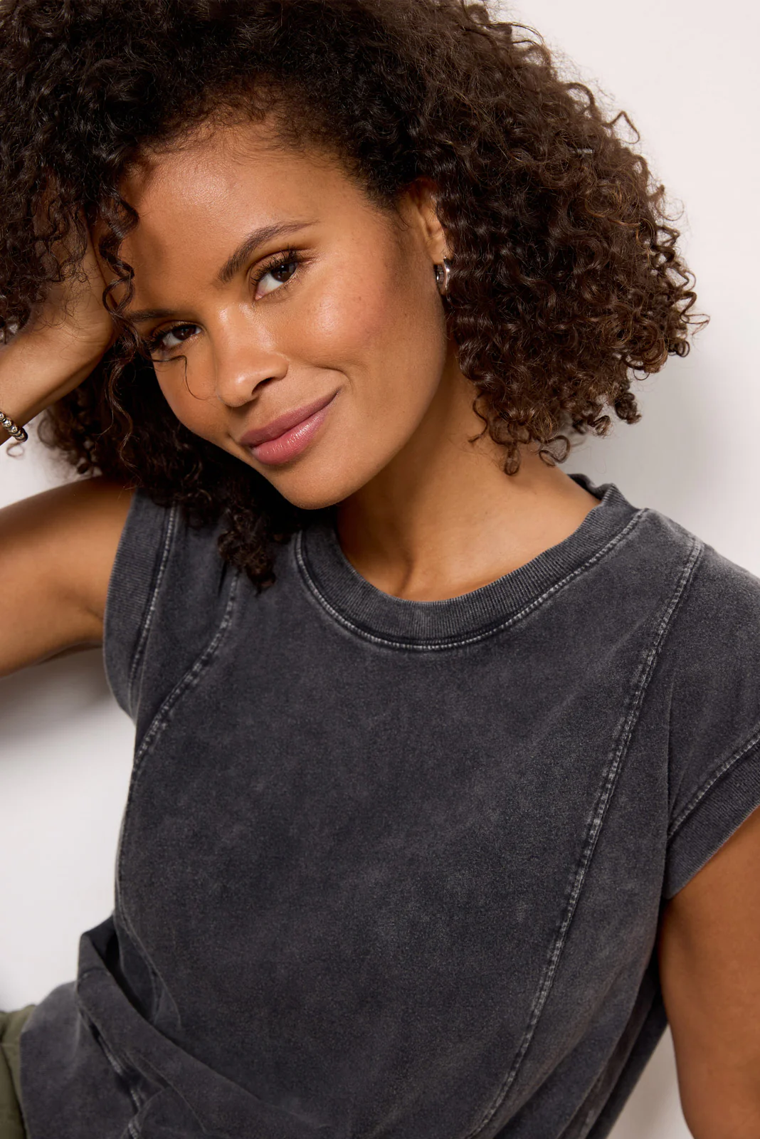 Caroline Seamed Muscle Top - Image 2