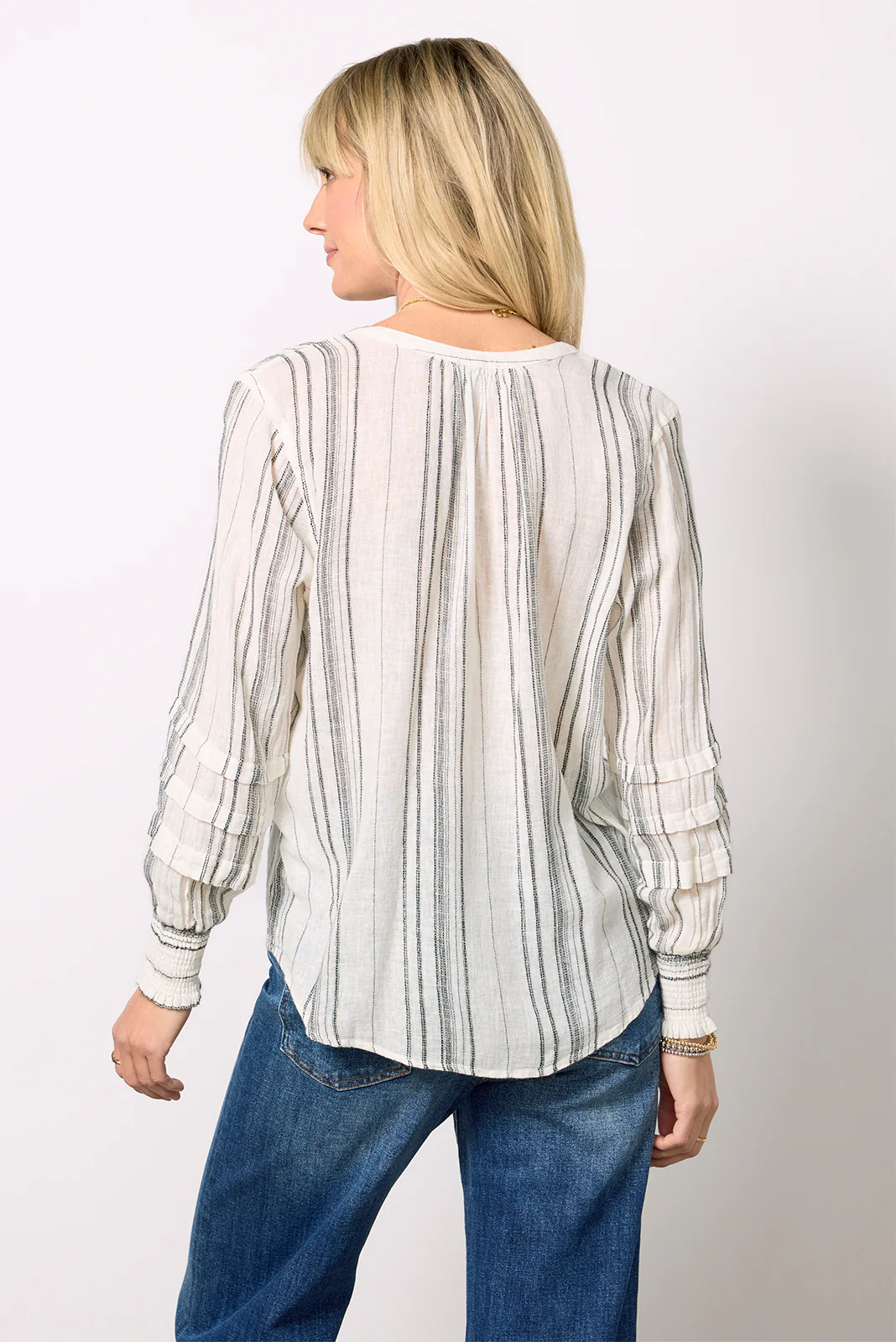 Caterina Luxe Linen Blouse - Image 4
