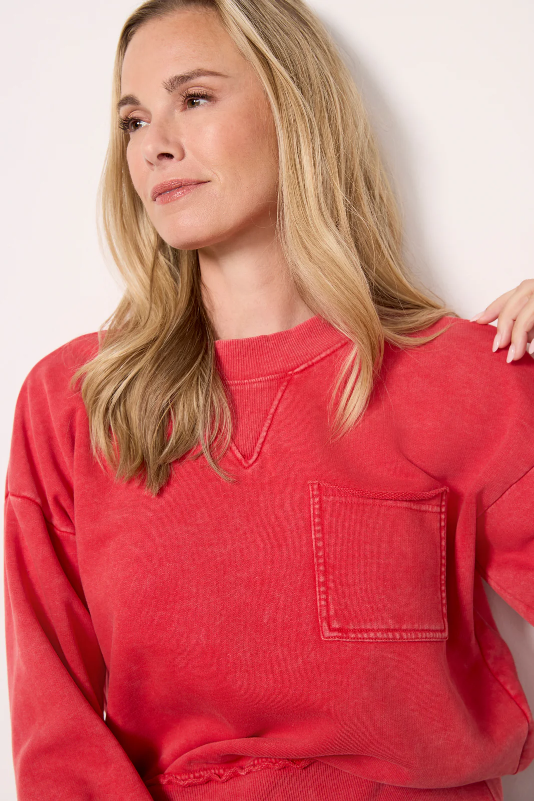 Charlotte Washed Pocket Crew - Image 2