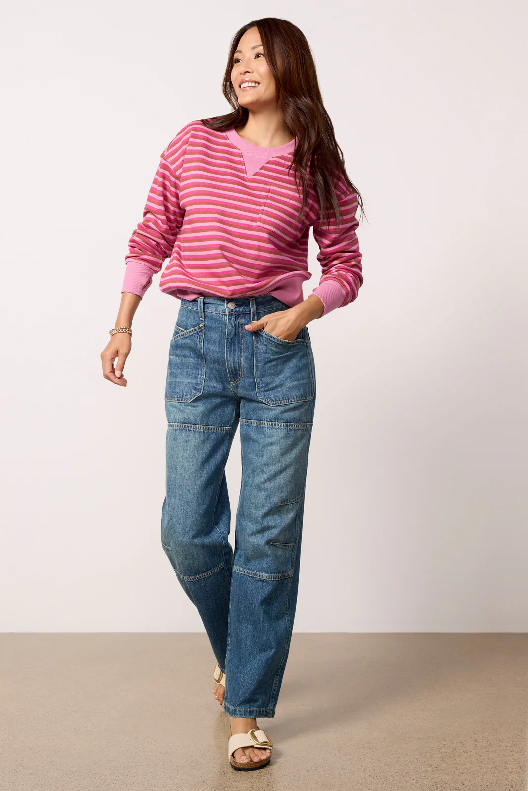 Charlotte Washed Pocket Crew - Image 3