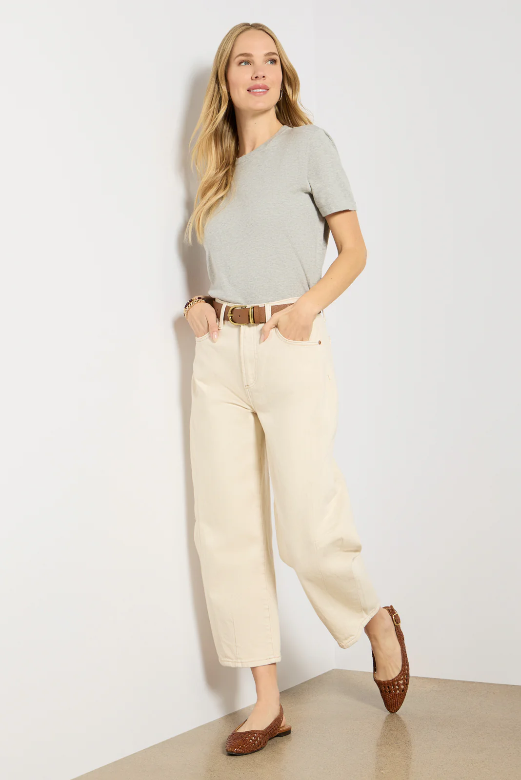 Cotton Cashmere Short Sleeve Tee - Image 5