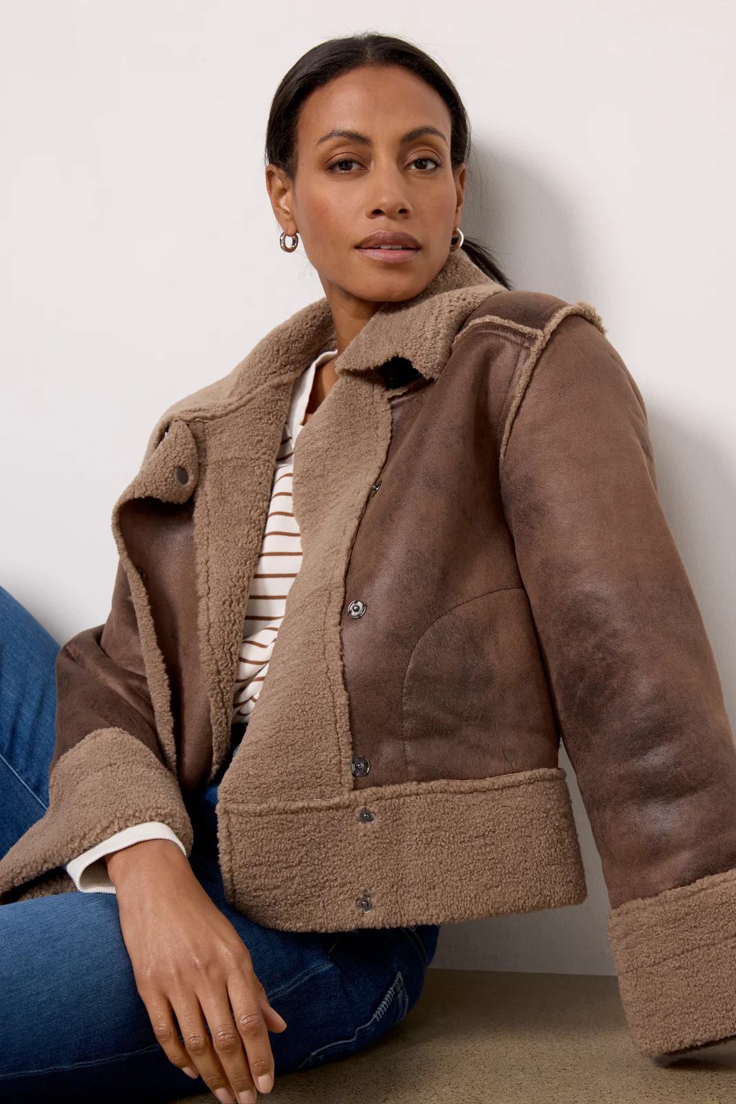 Courtney Sherpa Jacket - Image 4