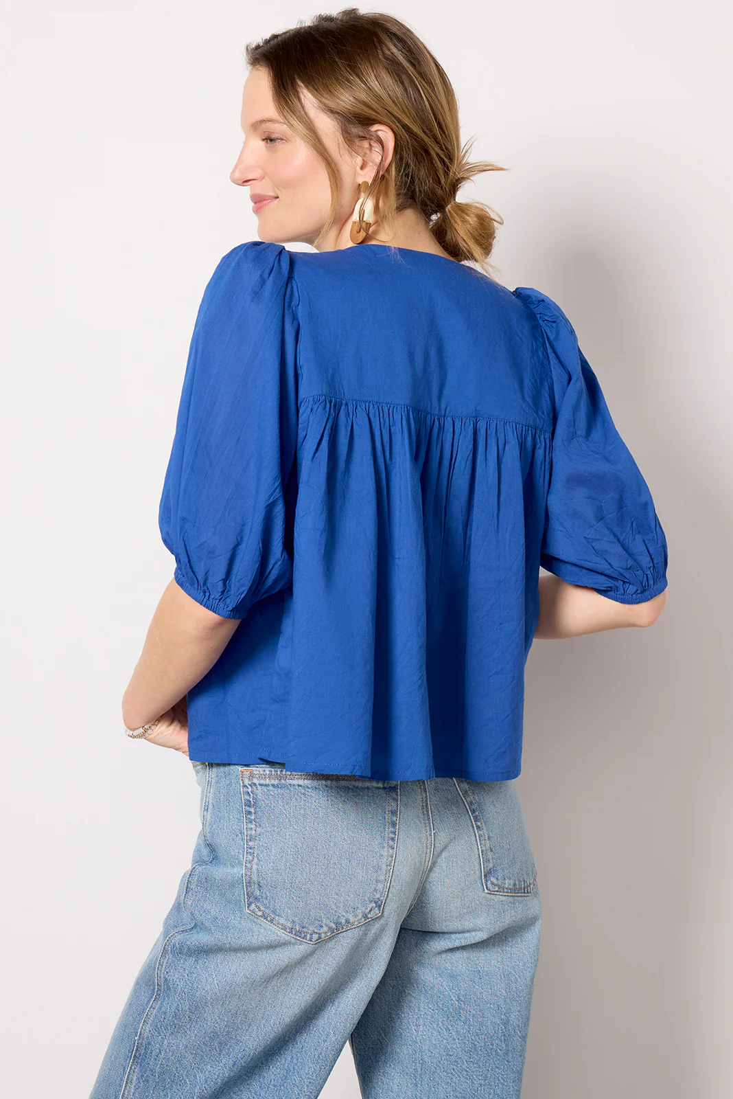 Embroidered Puff Isla Top - Image 4