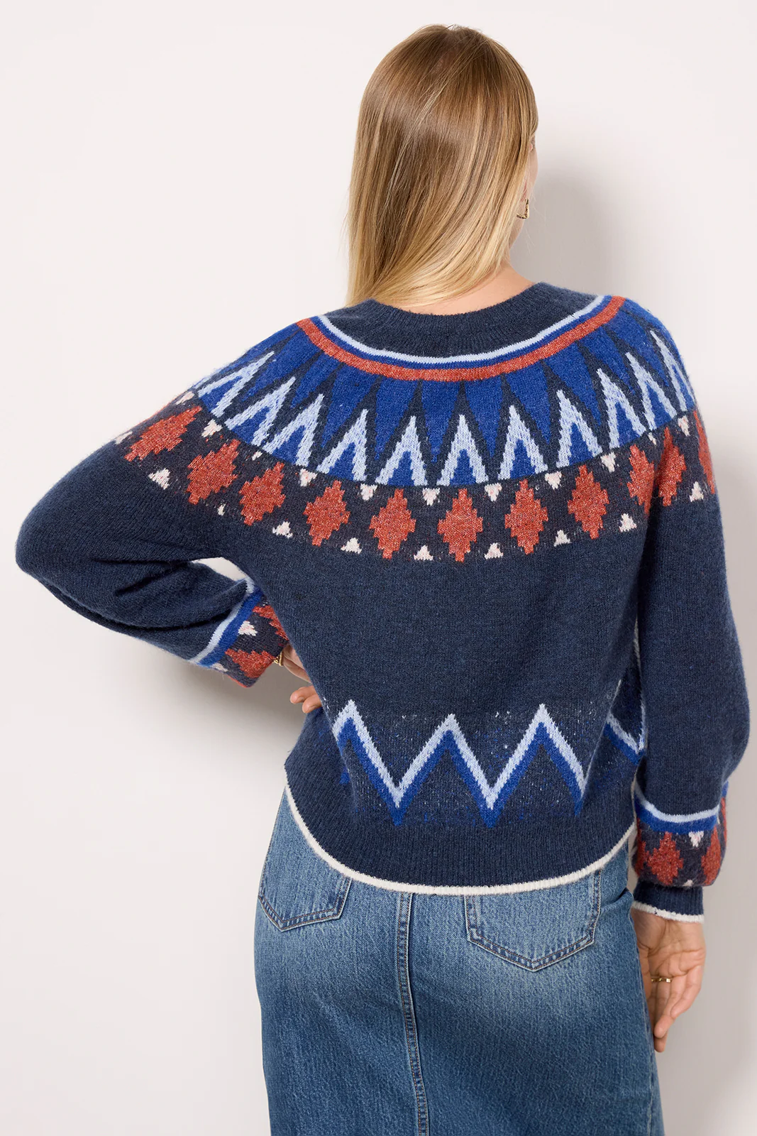 Fairisle Crew Neck Sweater - Image 4