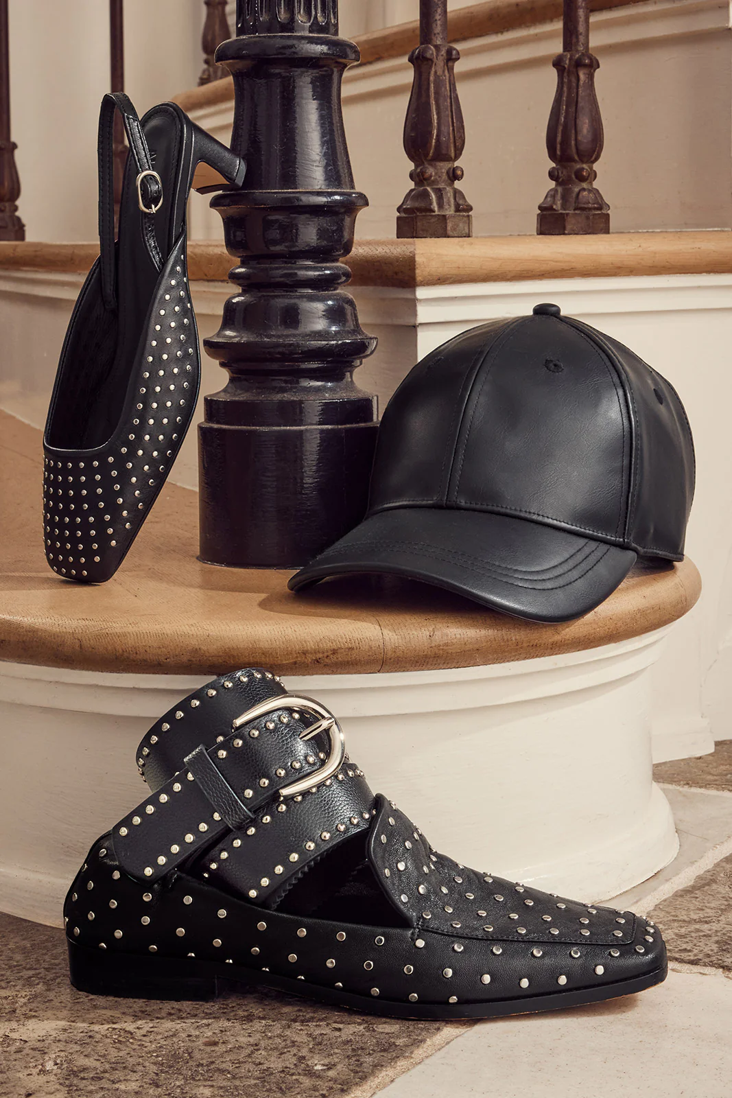 Faux Leather Baseball Hat - Image 3