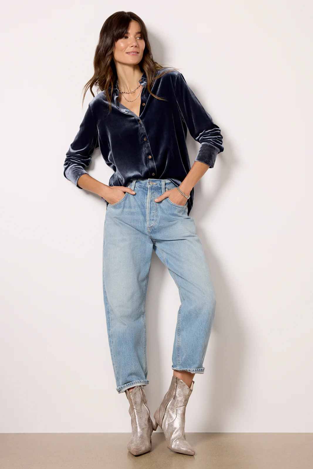 Genevieve Velvet Shirt - Image 5