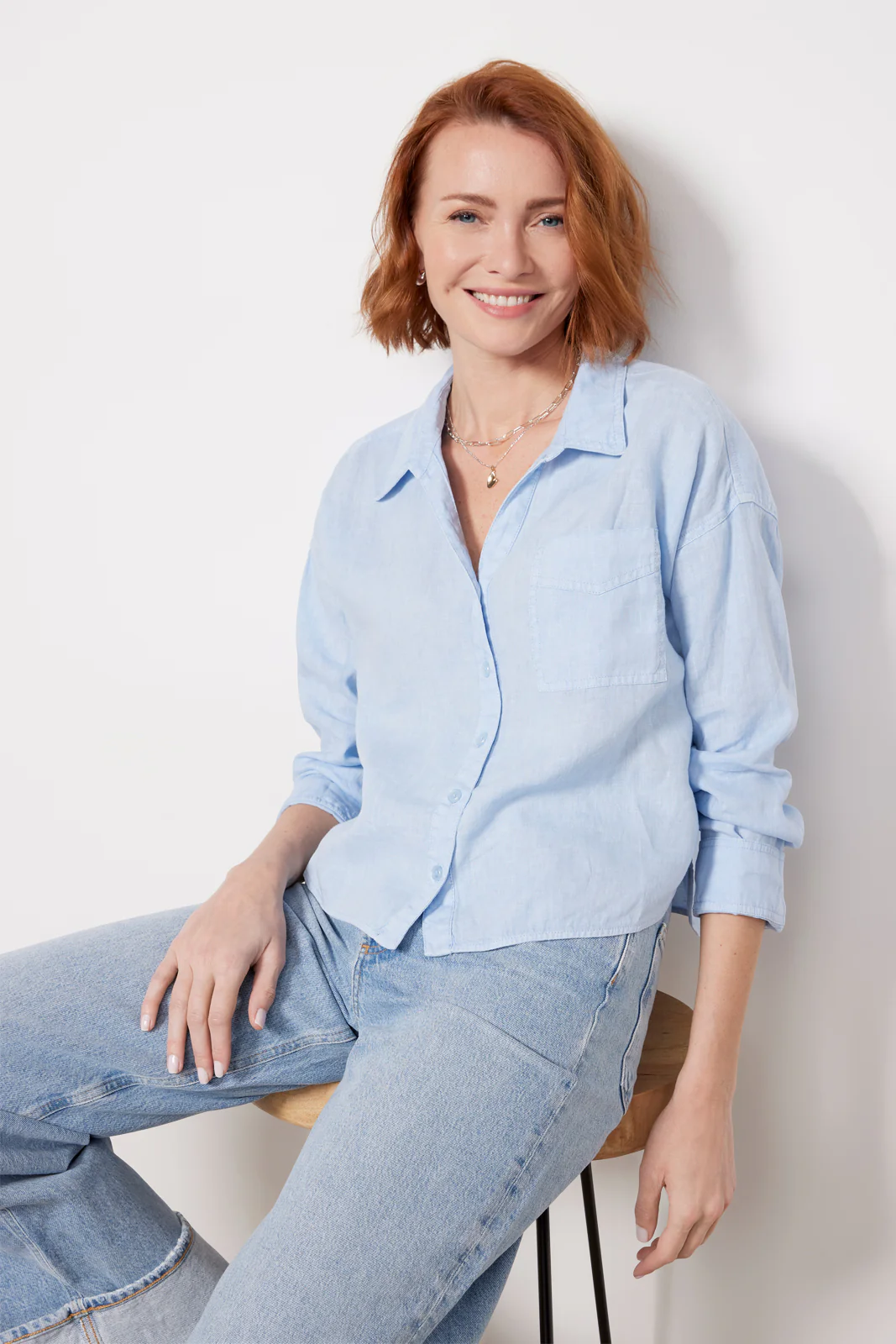 Gracie Crop Button Down - Image 4