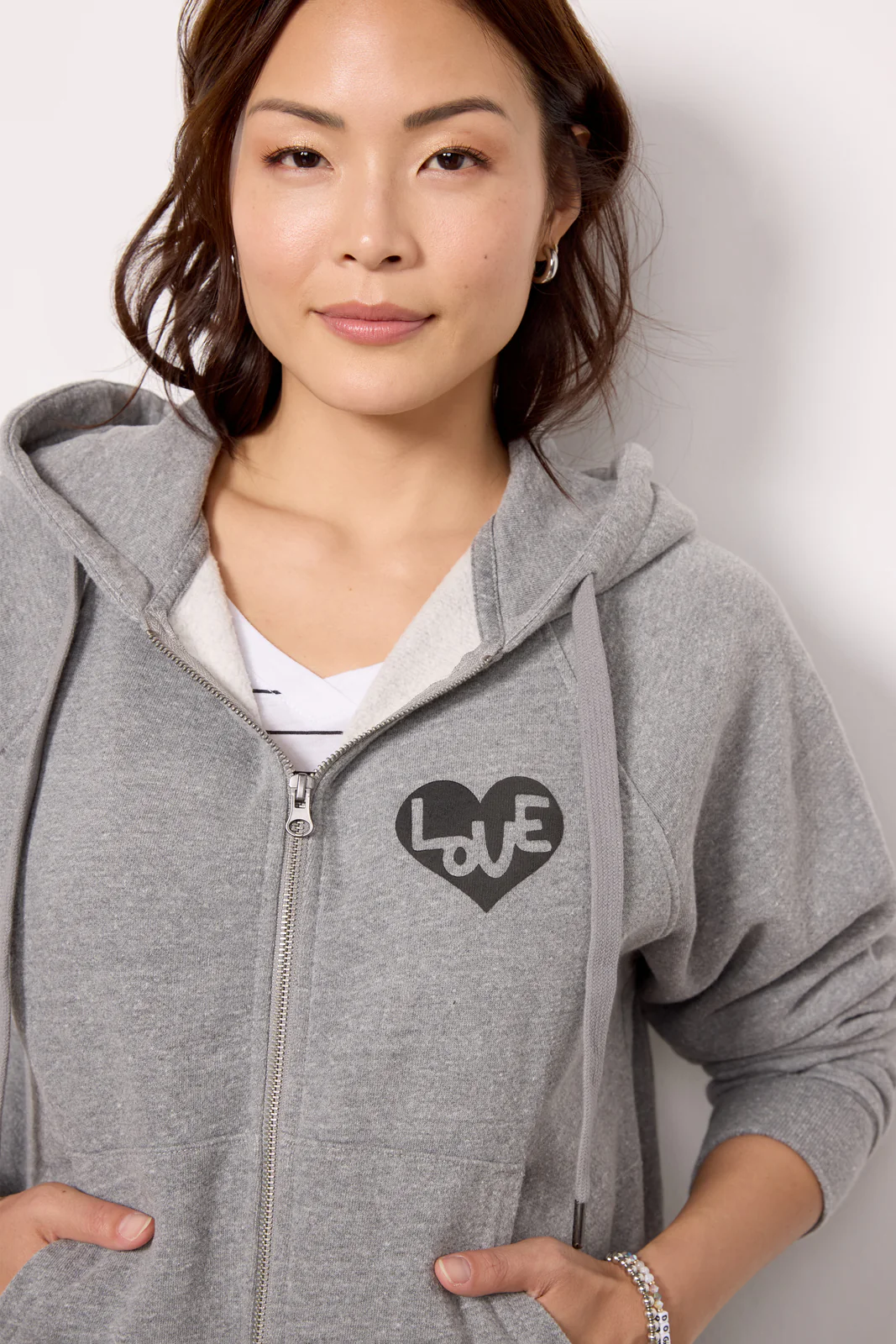 Heart Everday Zip Hoodie - Image 2