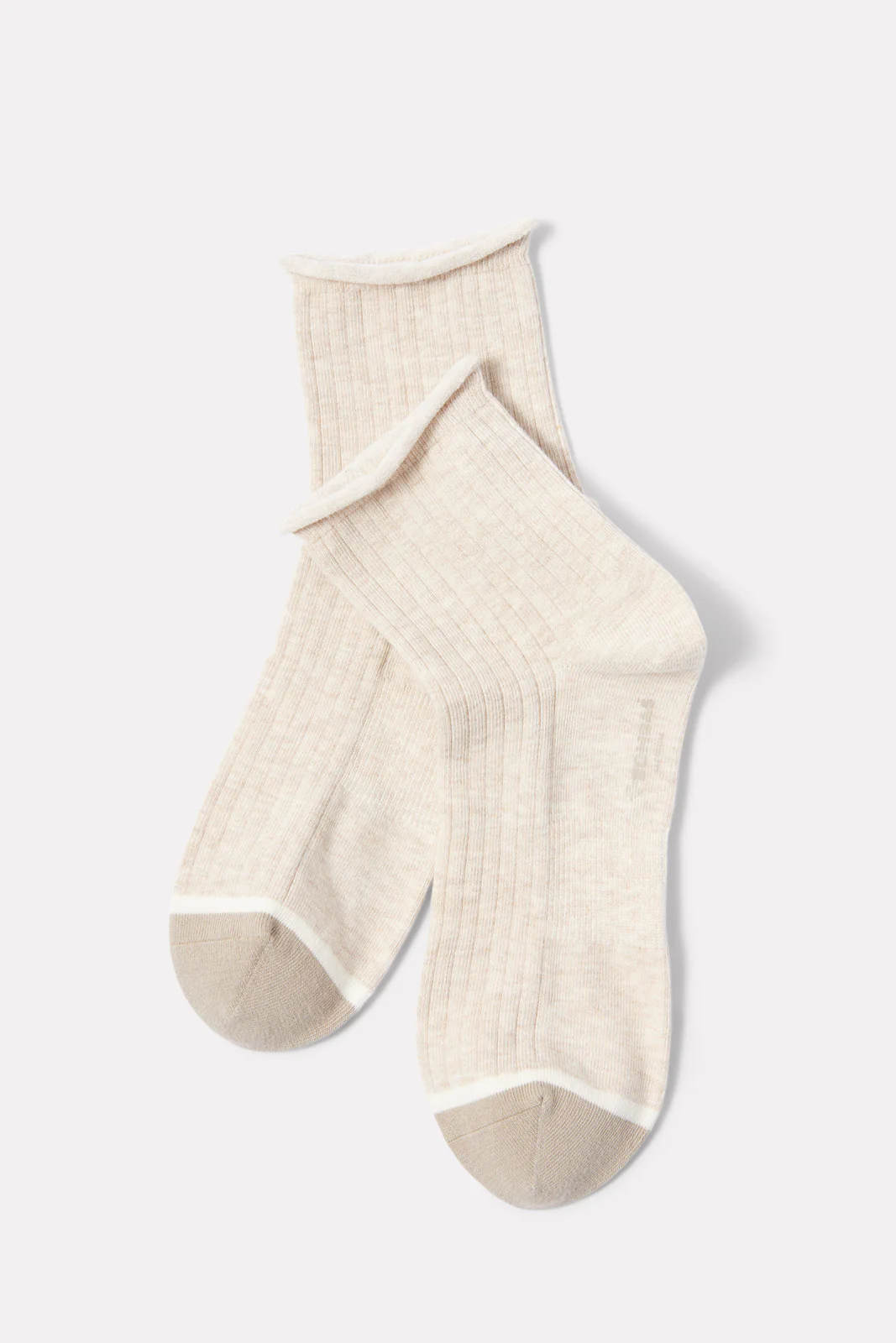 Heather Lightweight Roll Top Rib Quarter