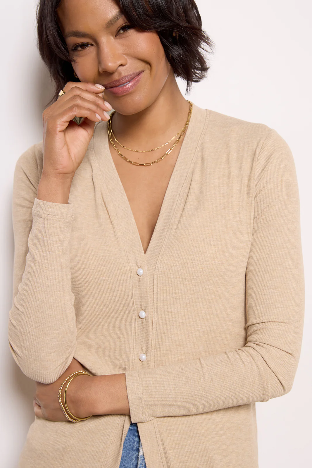 Iskra Rib Cardi Tunic - Image 3