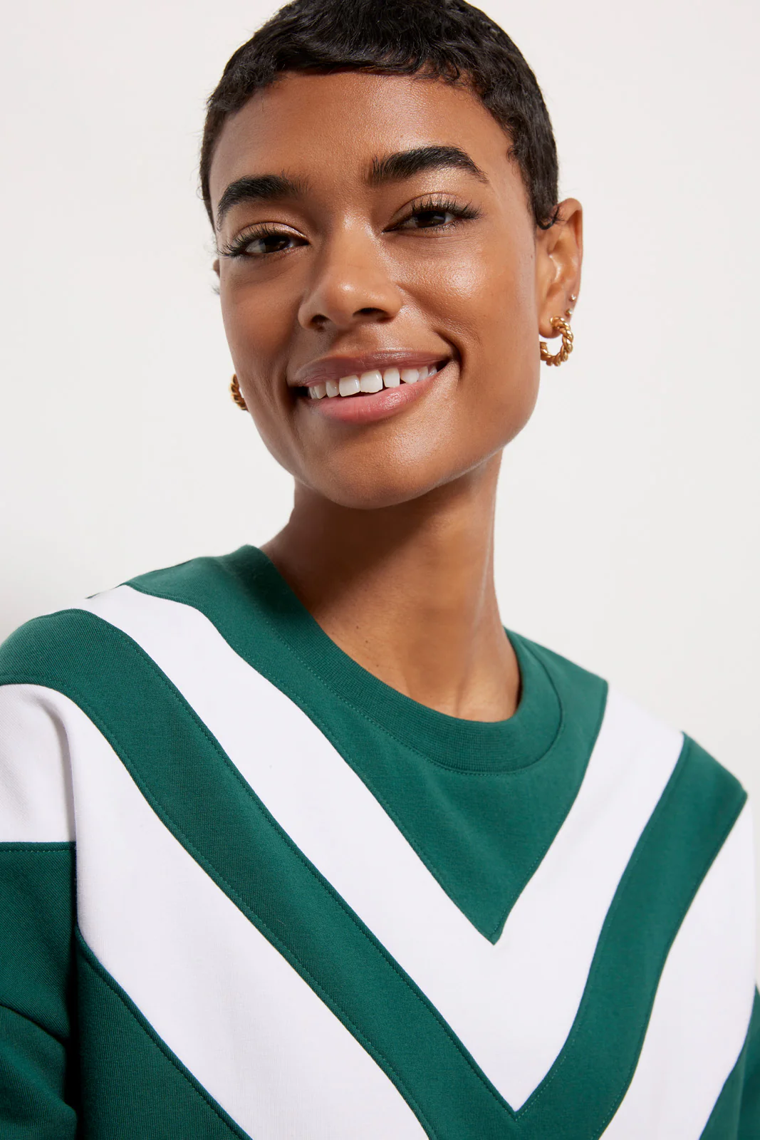 Juno Chevron Varsity Sweatshirt - Image 5