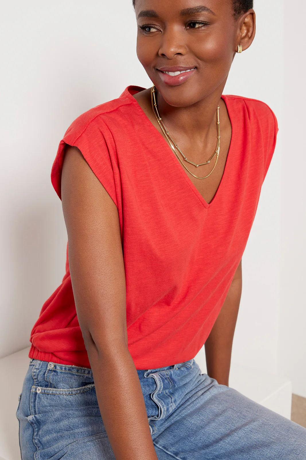 Kinsley Pleated Shoulder Top - Image 2