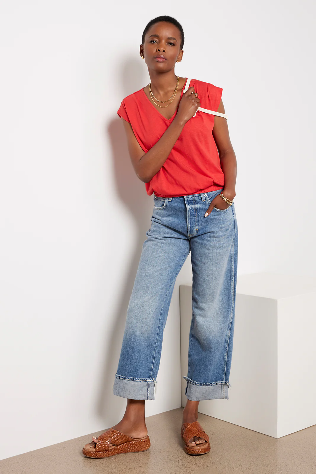 Kinsley Pleated Shoulder Top - Image 3
