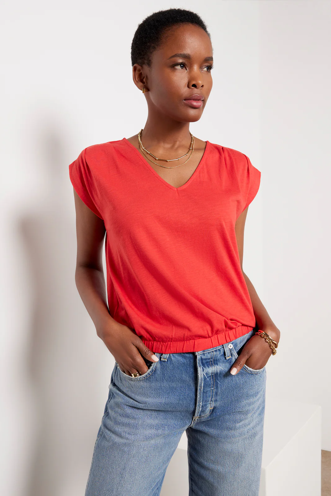 Kinsley Pleated Shoulder Top - Image 5