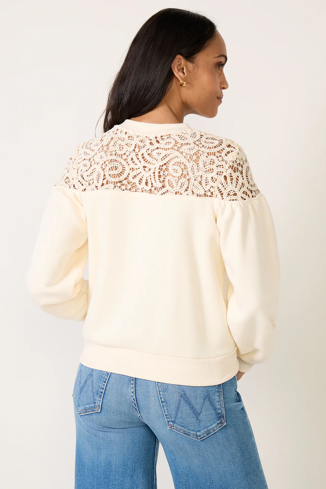 Lace Mix Sweatshirt - Image 4
