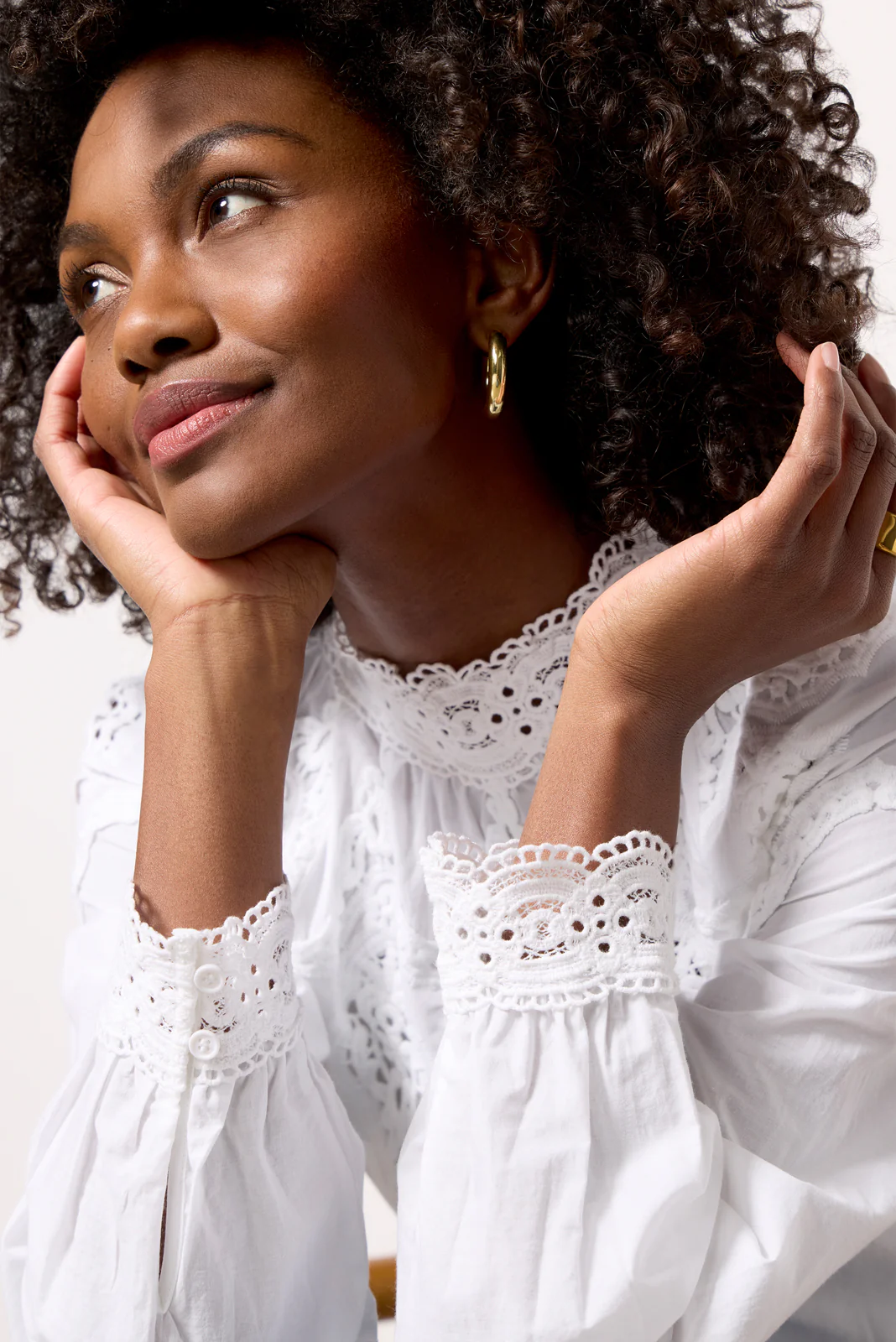 Lace Popover Blouse - Image 2