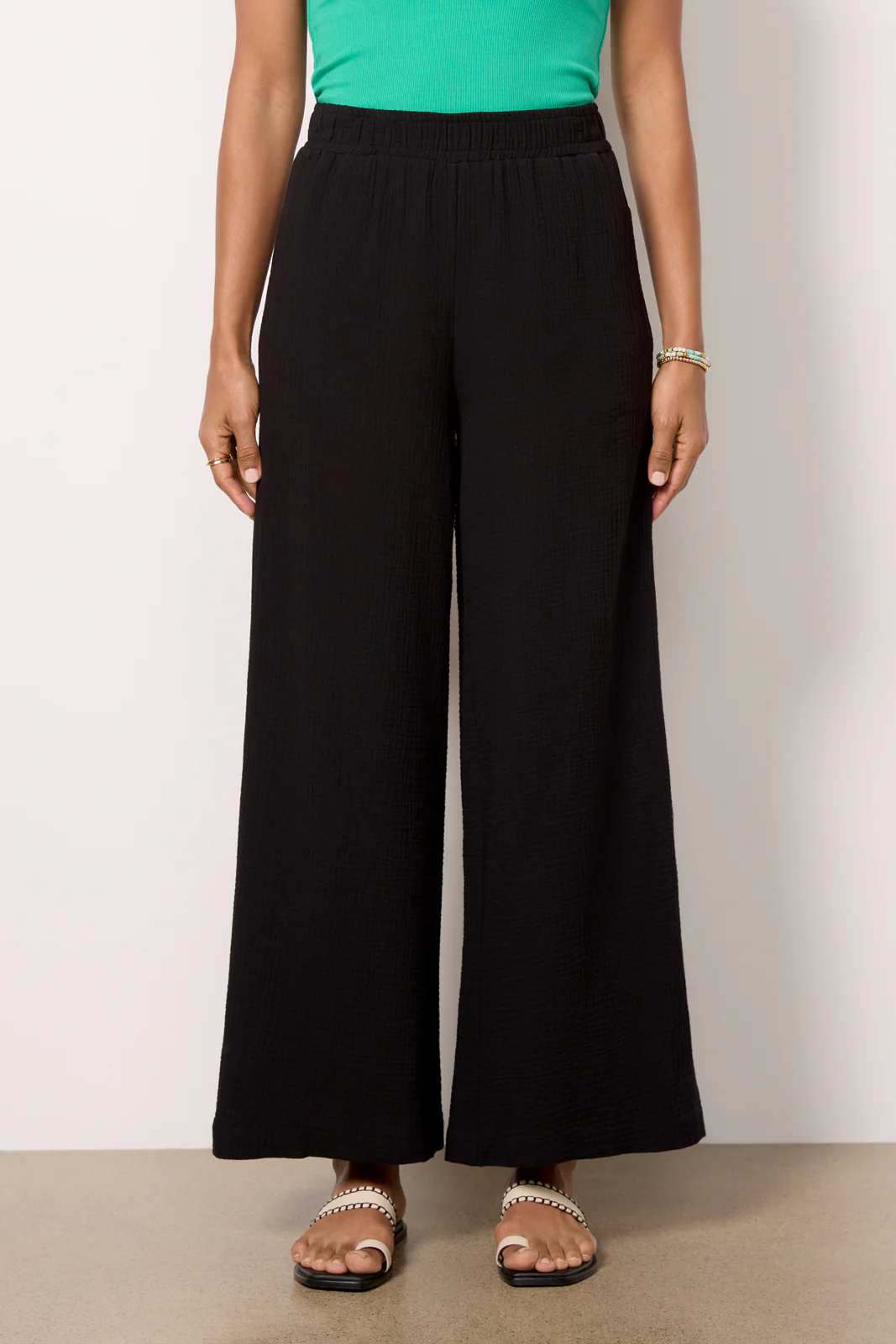 Lily Wide Leg Gauze Pant - Image 5