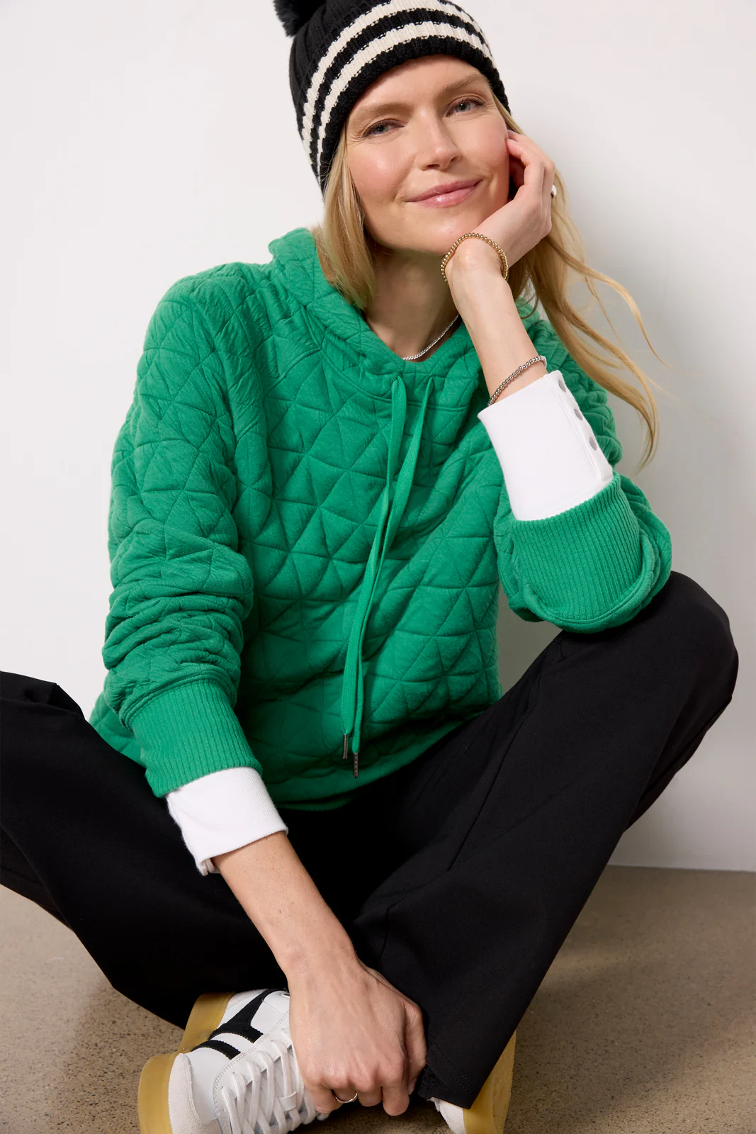 Lindsay Quilted Hoodie - Image 2