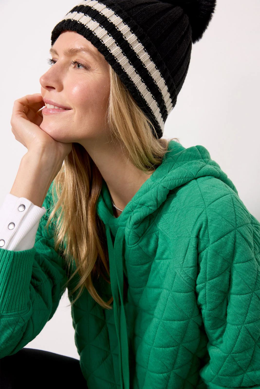Lindsay Quilted Hoodie - Image 5