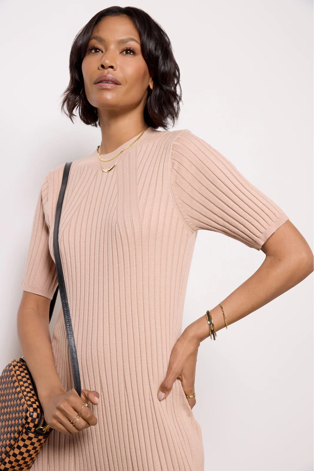 Maeve Rib Knit Midi Dress - Image 3
