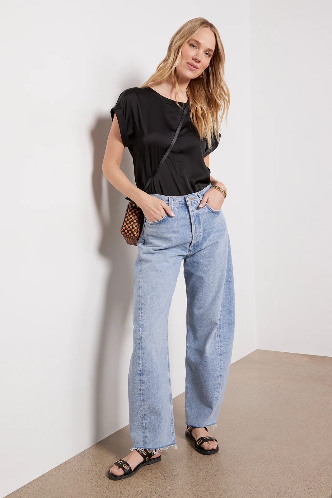 Malia Satin Knit Back Top - Image 3