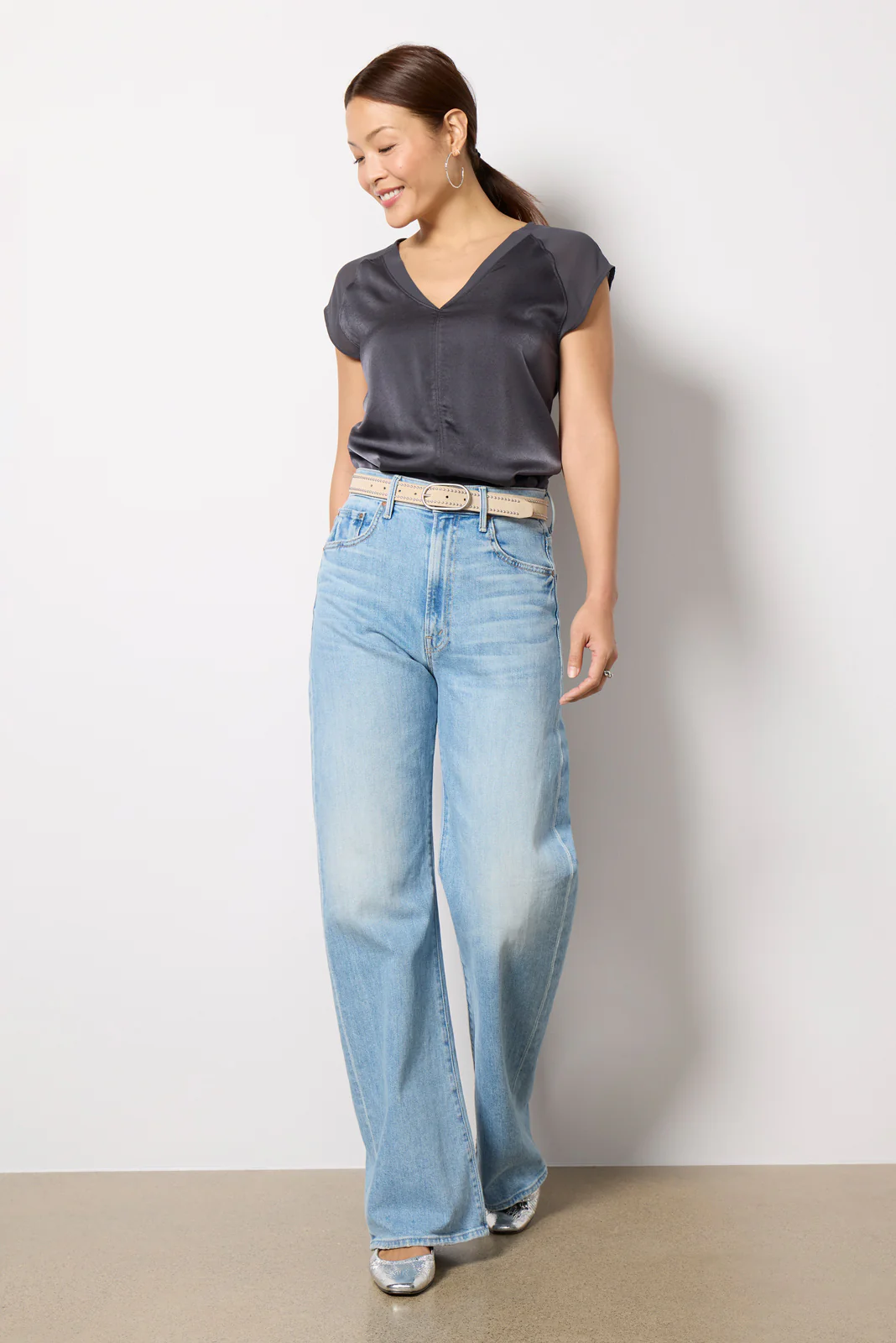 Mariah Remix Satin Tee - Image 2