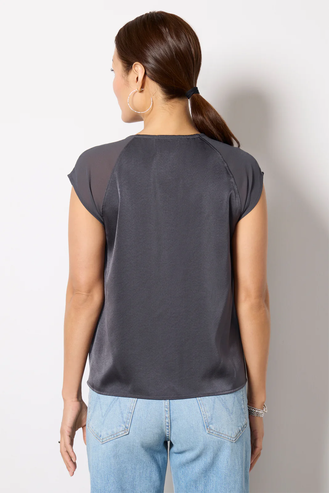 Mariah Remix Satin Tee - Image 4