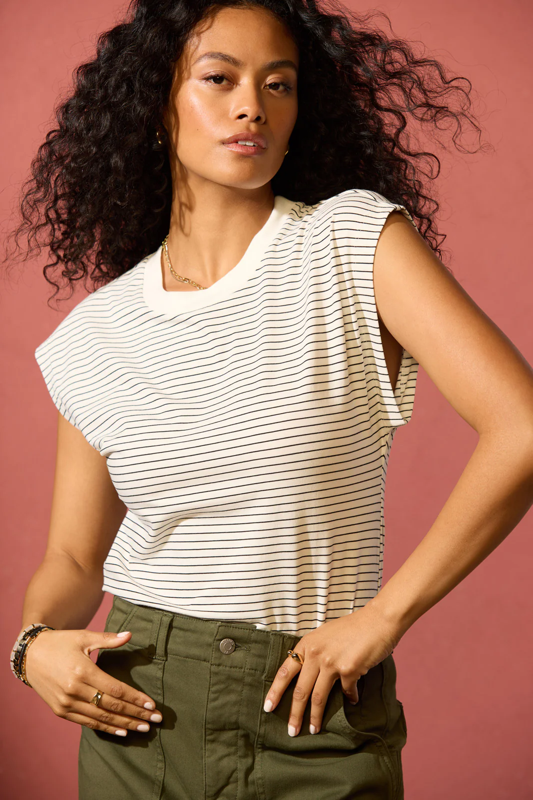 Marina Stripe Tee - Image 6