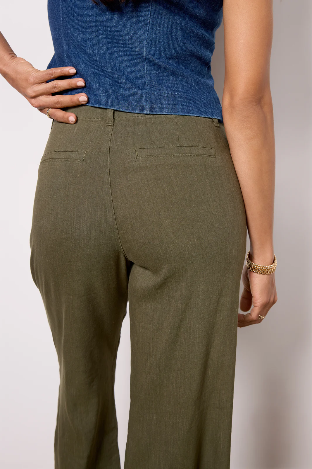 Meg Linen Wide Leg Pant - Image 4