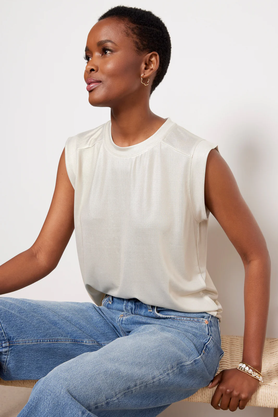 Mia Shimmer Muscle Tank - Image 5