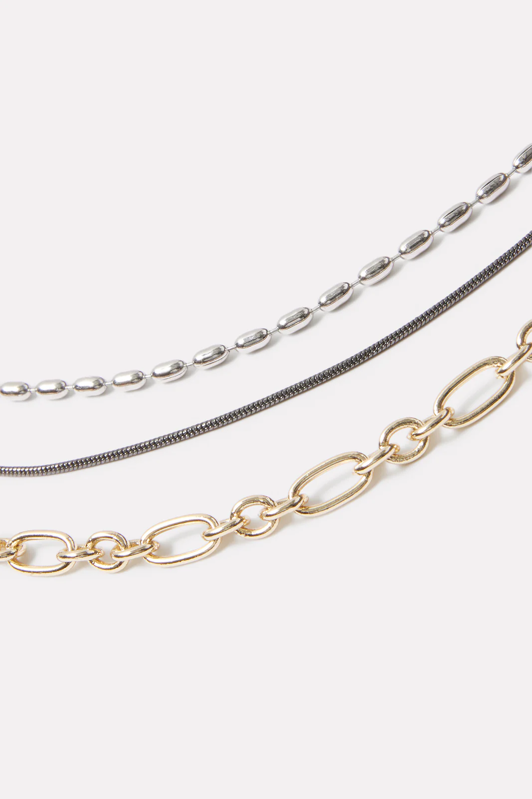 Mira Triple Chain Necklace - Image 2
