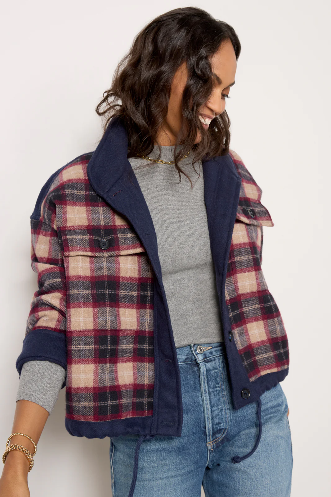 Norah Plaid Jacket - Image 4