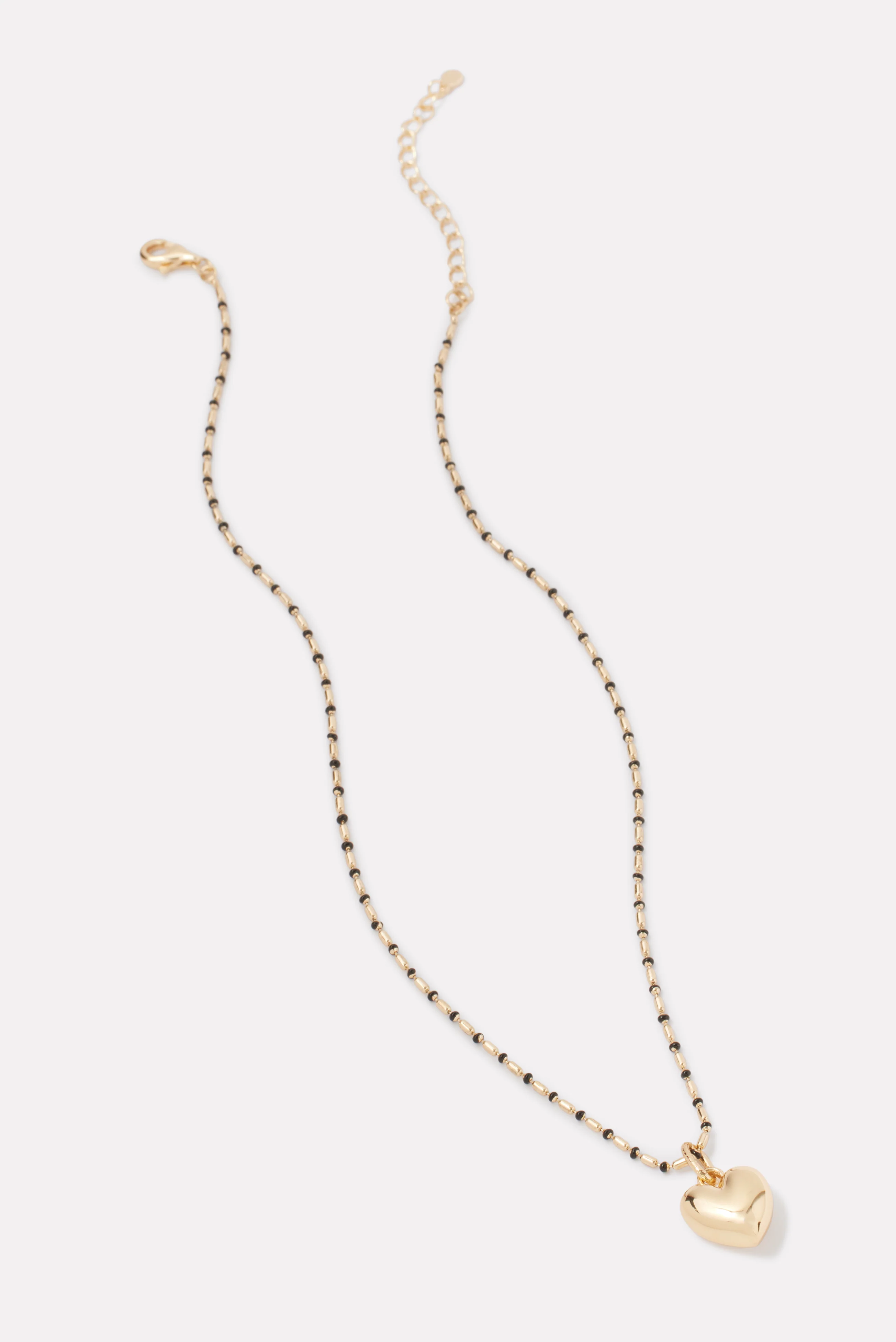 Norma Puffy Heart Necklace - Image 2