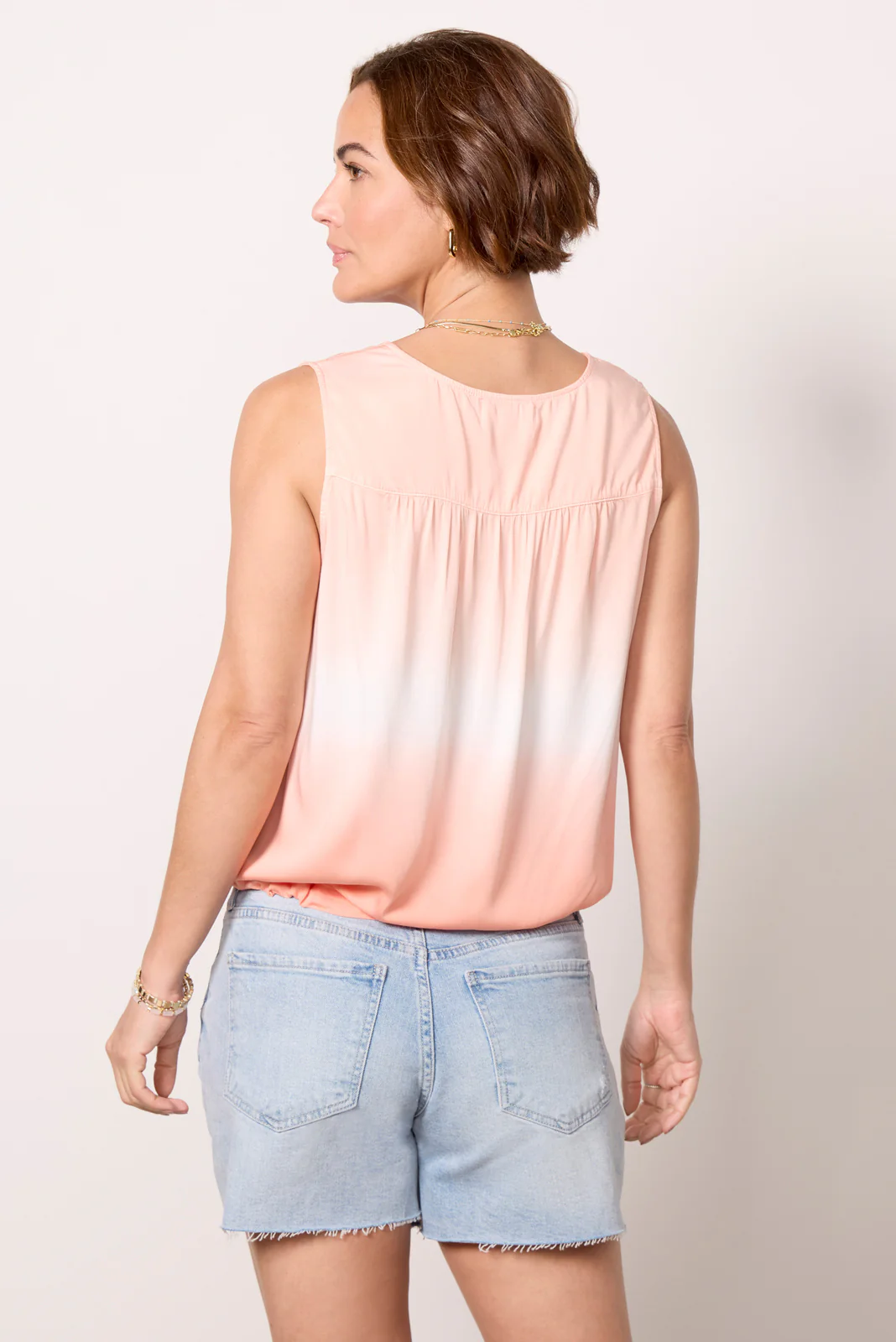 Ombre Tie Front Tank - Image 4