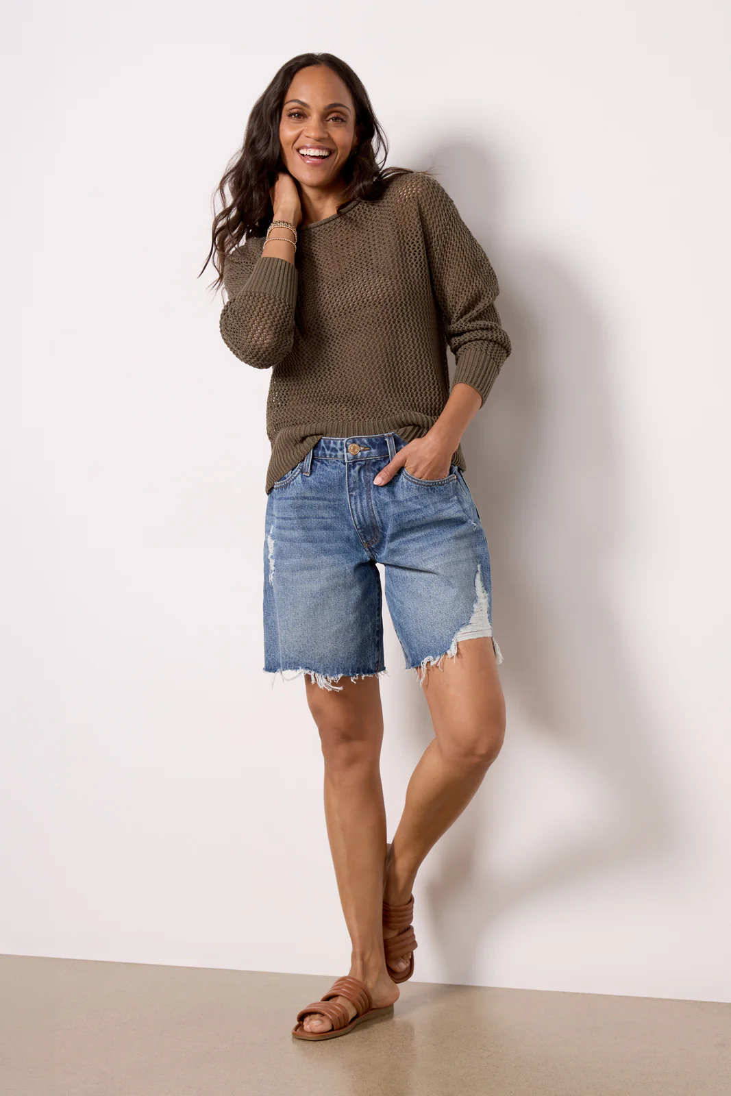 Open Knit Sweater - Image 3