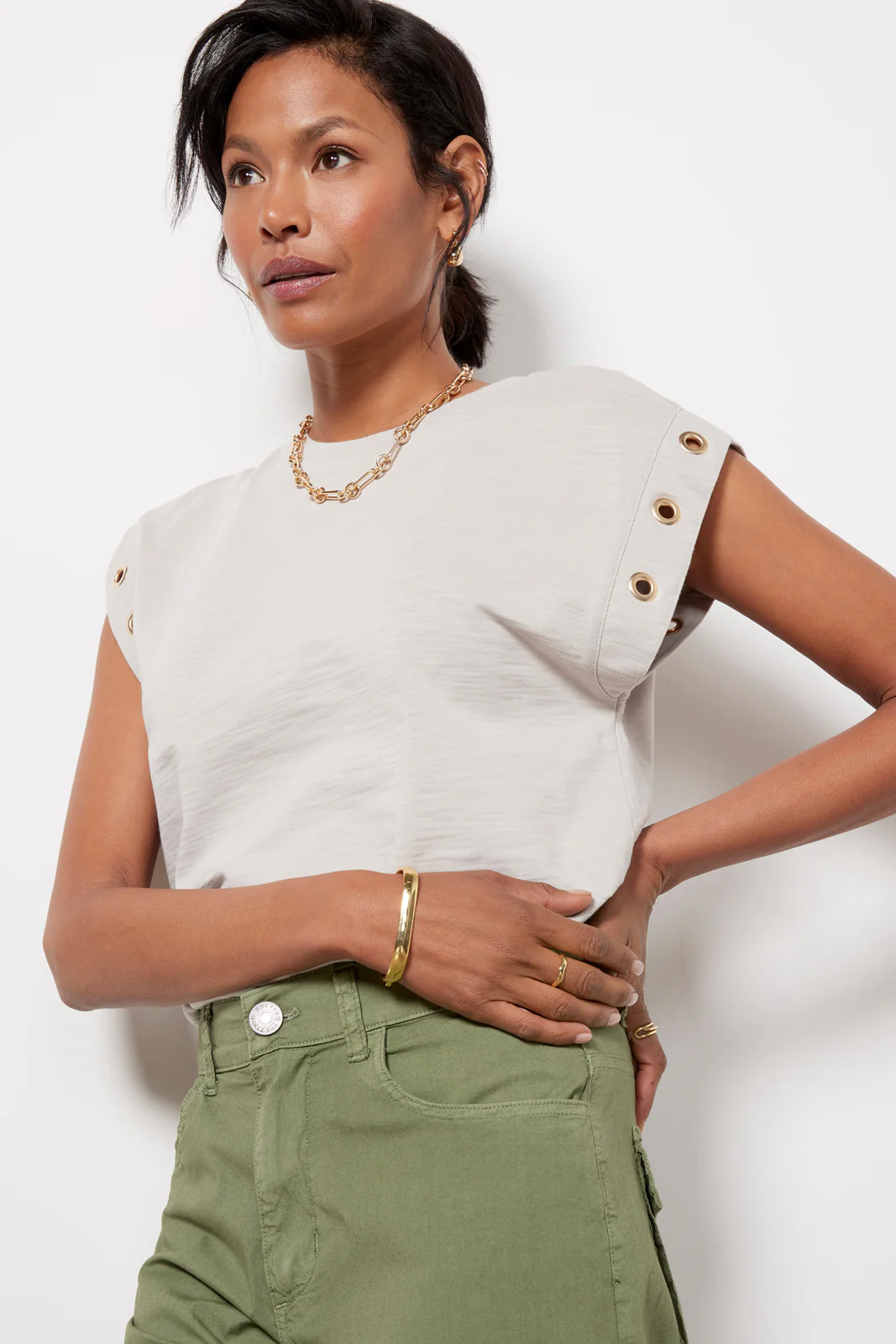 Oran Grommet Muscle Tee - Image 2