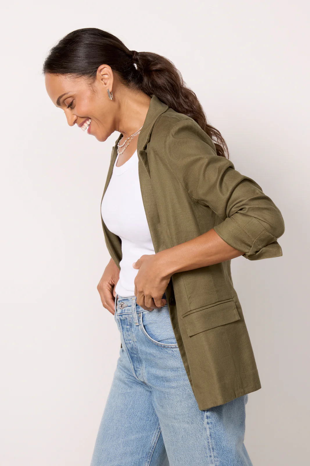 Perry Linen Blazer - Image 5