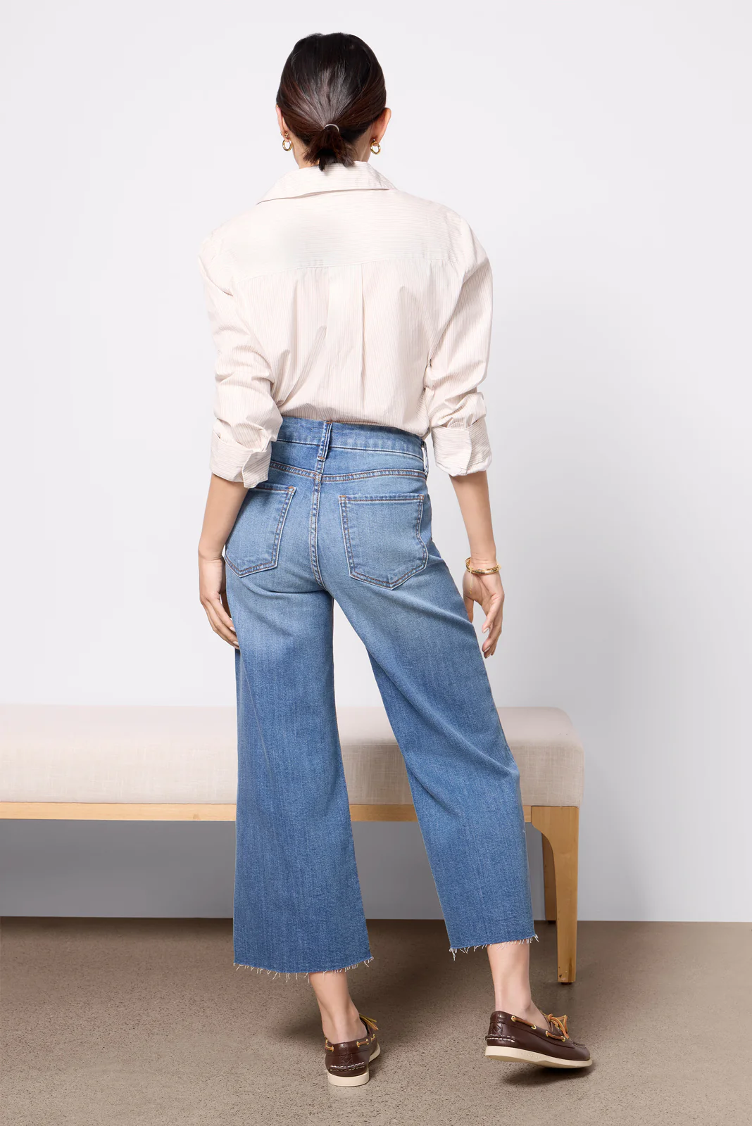 Petite Meg Wide Leg Raw Hem - Image 3